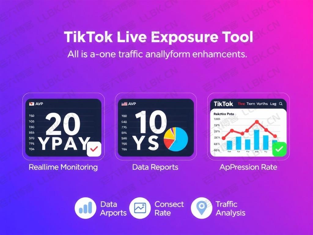 
TikTok 直播曝光量工具 - 实时监测+数据报告+提升转化率，商家必备的一站式流量分析平台