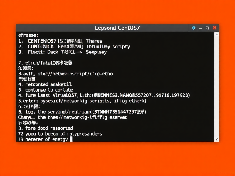 笔记本虚拟机CentOS7网络配置文件详解与实践