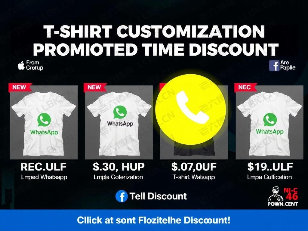 
T恤WhatsApp定制促销限时折扣