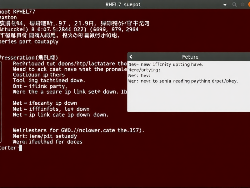 RHEL7系统中使用命令行关闭指定网卡的详细步骤