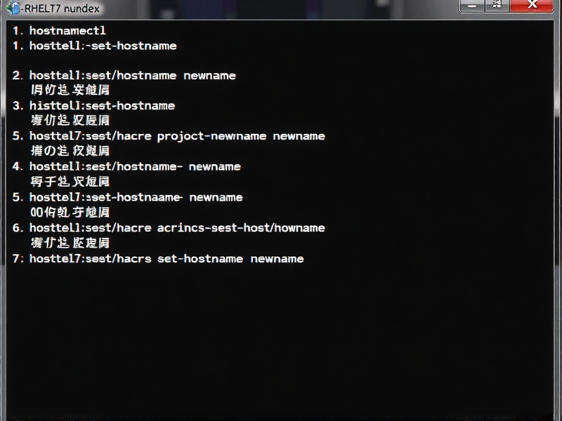 RHEL7系统无需重启修改主机名的详细指南