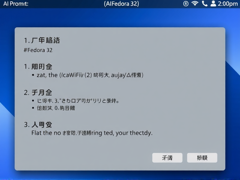 Fedora 32下免驱无线网卡连接全指南，从识别到联网
