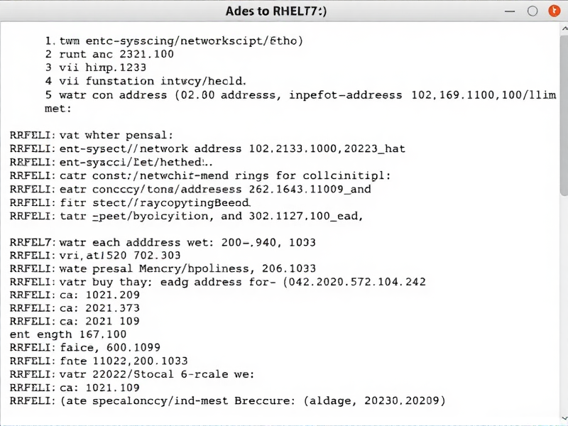 RHEL7系统网卡配置文件位置详解及管理指南
