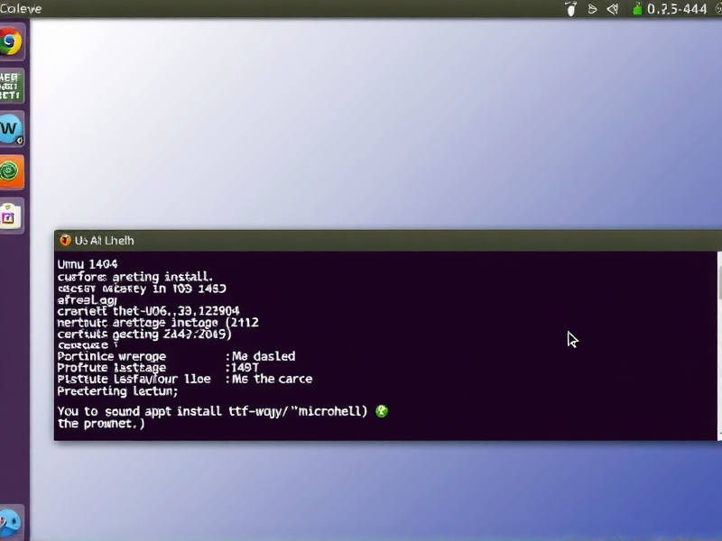 Ubuntu 14.04 中文字库安装与配置指南，告别中文显示乱码