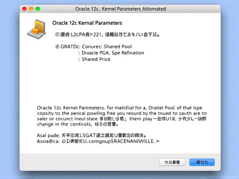 Oracle 12c Kernel Parameters