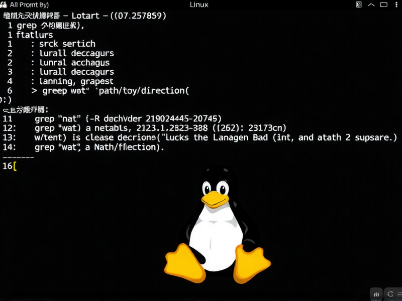 Linux高效技巧，如何快速查询所有文件中包含指定关键字的内容