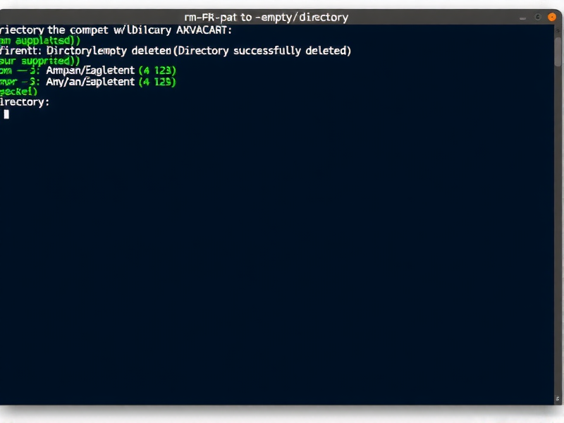 Linux删除一个空文件夹命令详解